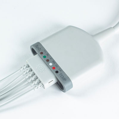 Совместима с мультимедийным 6-подным кабелем для пациентов 3.5M 6Lead EKG с функцией SpO2/температура/ЭКГ