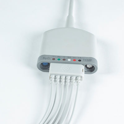 Совместима с мультимедийным 6-подным кабелем для пациентов 3.5M 6Lead EKG с функцией SpO2/температура/ЭКГ
