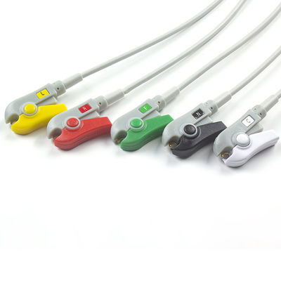 Siemens Patient Cable ECG 5 Lead Siemens IEC Grabber ECG Lead для взрослых или детей в сером цвете