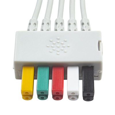 Siemens Patient Cable ECG 5 Lead Siemens IEC Grabber ECG Lead для взрослых или детей в сером цвете