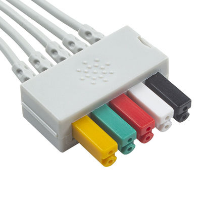 S-iemens Patient Cable ECG 5 Lead S-iemens IEC Grabber ECG Lead для взрослых или детей в сером цвете