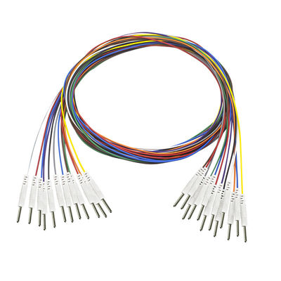 Штепсельная вилка Din 2,0 к электроду electroencephalograph Leadwires никеля EEG Pin EEG 2.0mm покрытому электродами