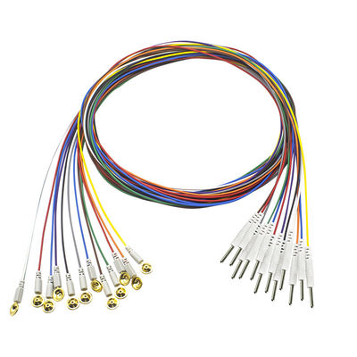 3,5 Mono тип электрод чашки штепсельной вилки EEG Leadwires электродов EEG EMG крышки золота