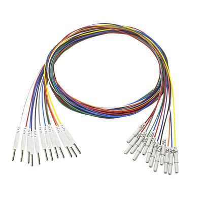 Электроды иглы Pin Eeg Din 1.5mm-2.0mm покрыли электрод Leadwires золота EEG EMG