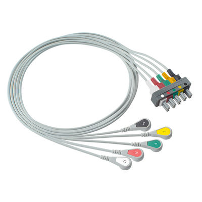 Leadwire IEC EKG кнопки руководства Philips M1633A M1625A M1621A 989803104571 отделяемый 5