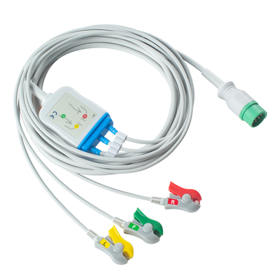 Philips ECG кабель 5 свинца 12pin M1975A для взрослых педиатров