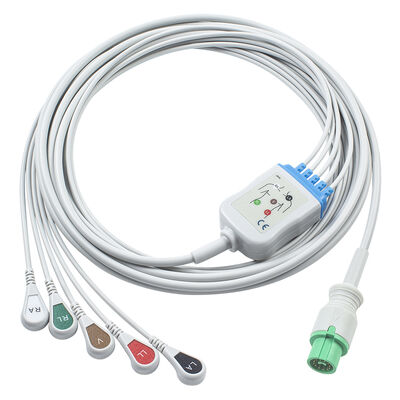 Фукуда Дэнси 0012-00-1192 ЭКГ ЭКГ кабель 12Pin Эксперт Динаскоп DS-5100 DS-5100E DS-5300W DS-5400 Динаскоп DS-7001