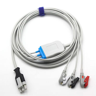 Примедик XD100 XD30 дефибриллятор ЭКГ ЭКГ пациент Кабель и провода 3Pin 3Lead
