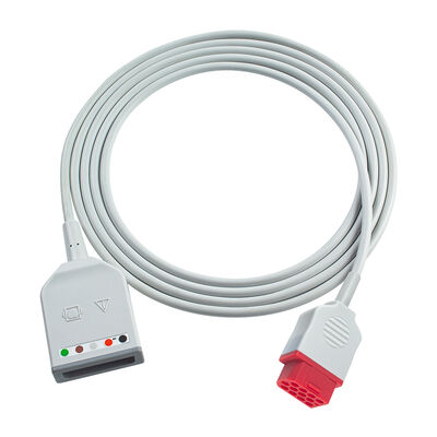 Кабель-адаптер ЭКГ Bionet 12Pin BM3 BM5 3 5 отведений, европейский стиль, с удлинительными кабелями ЭКГ Drager