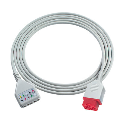 Biolight 12-контактный кабель ЭКГ O-ximax Tech AnyView A2 A6 A4 A8 Q7 Q5 удлинительный кабель ЭКГ в стиле Din