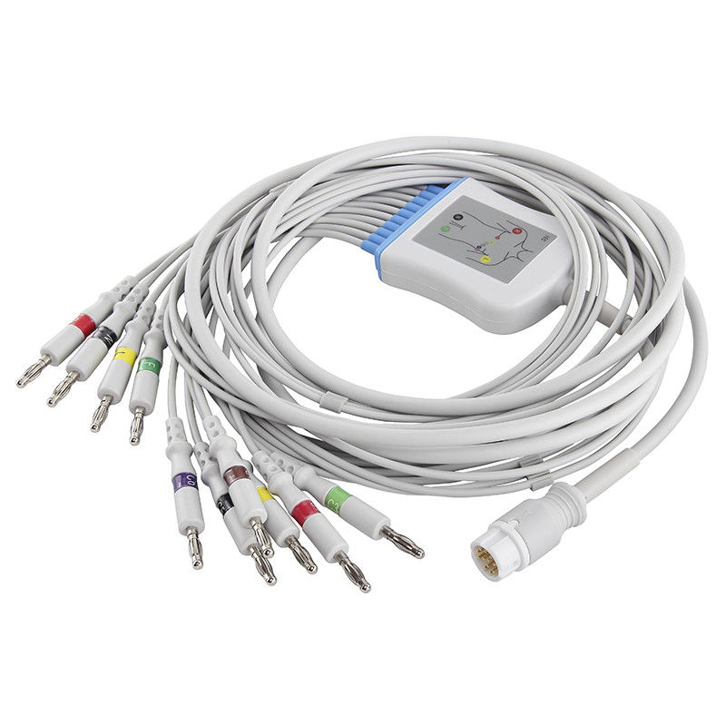 Соединитель банана IEC 4,0 кабеля и Leadwires P-Hilips/HP M17770A M1771A M2461A ECG
