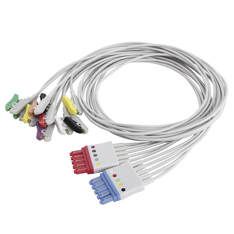 Банан 4 IEC 4,0 Philips 5+5 Leadwires OEM ECG водит 6 подводящий провод руководства EKG