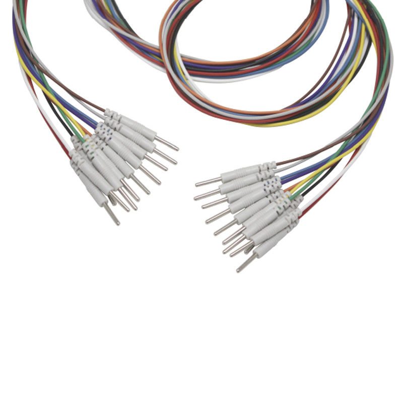 3,5 Mono хватальщик штепсельной вилки к электродам крышки штыря EEG 2.0mm покрыл электрод Leadwires никеля EEG EMS