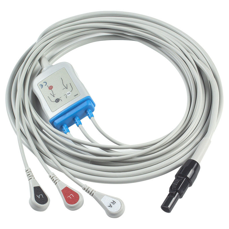 Кабели Kontron ECG и Leadwires 125 128 VSM510 3 руководство AHA щелкают 7Pin кабель соединителя ECG