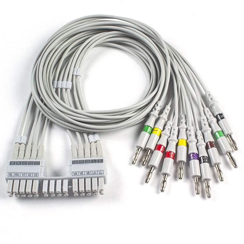 Leadwires Mortara ECG 9293-041-50, 9293-046-60 Leadwires банана EKG IEC 4,0