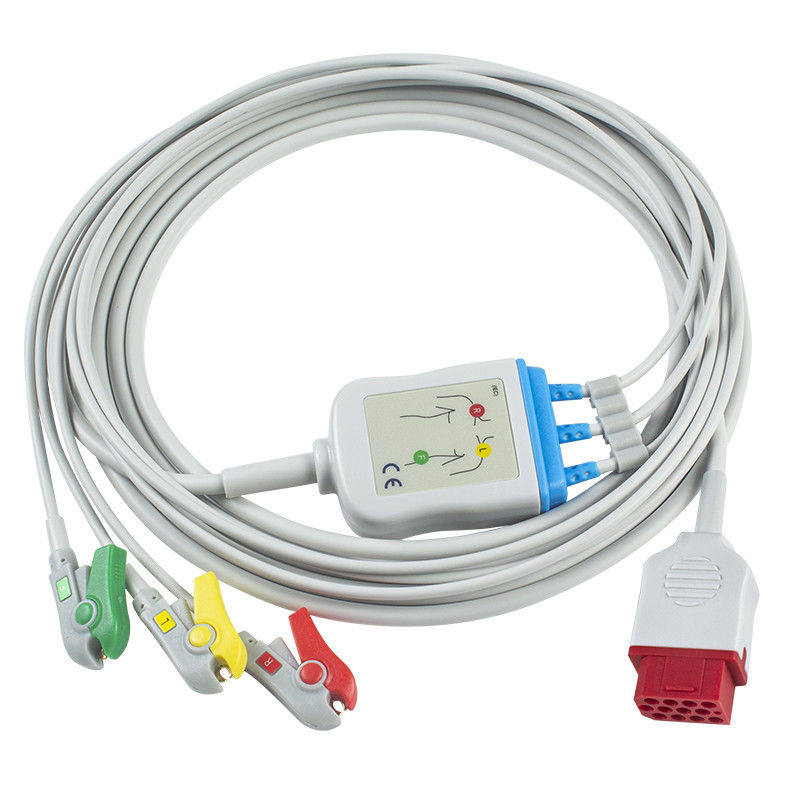 Контактный разъем ECG кабелей и Leadwires 12 Bionet новый BM3 BM5 ECG привязывает зажим хватальщика IEC 3 руководств