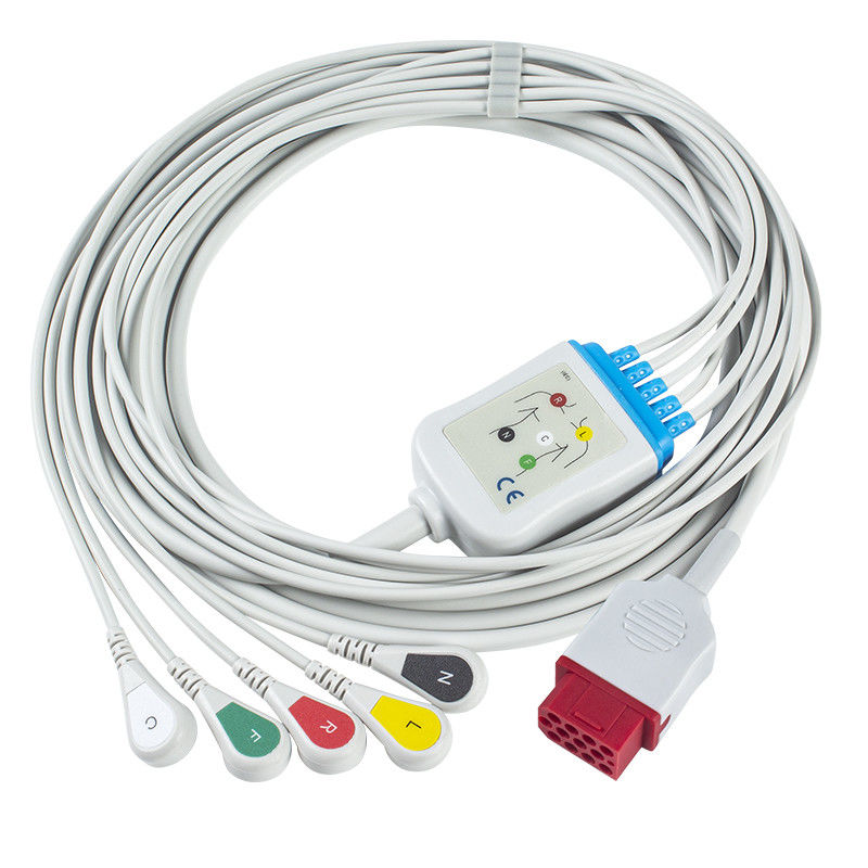 Кабели и Leadwires руководства ECG Bionet новые BM3 BM5 BM7 5 щелкают штырь IEC 12 кабеля ECG