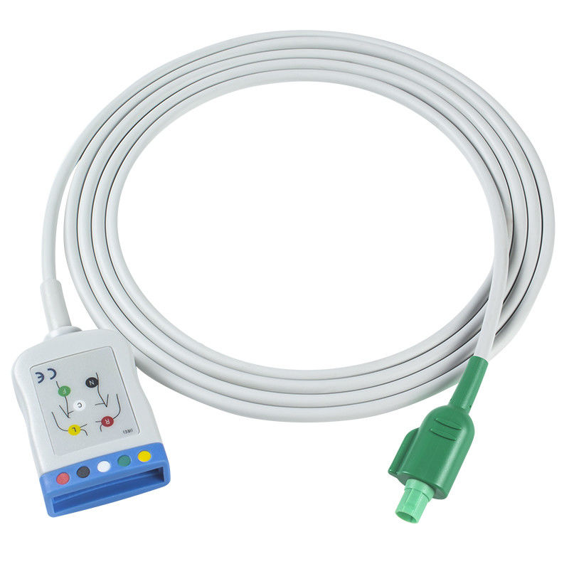 Datascope/Maquet/Getinge 12-конечный ECG трубный кабель к ECG 5 свинцовый кабель IEC AHA одноконечные ECG свинцовые провода