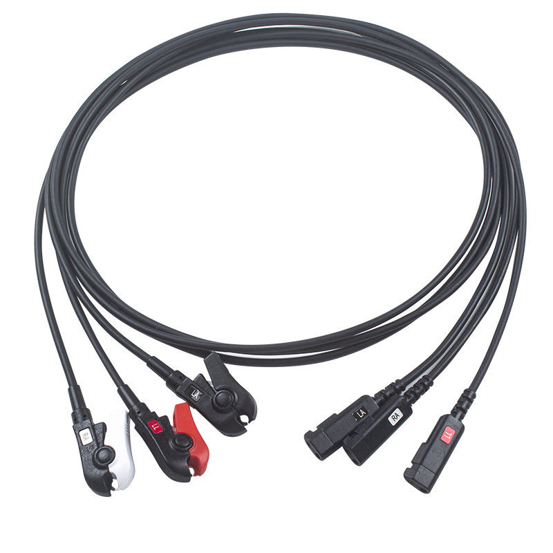 Провод 3 радио ПЛЮЩА MRI просвечивающий 5 10 Leadwires руководства CONMED Philips ECG Radiotranslucent