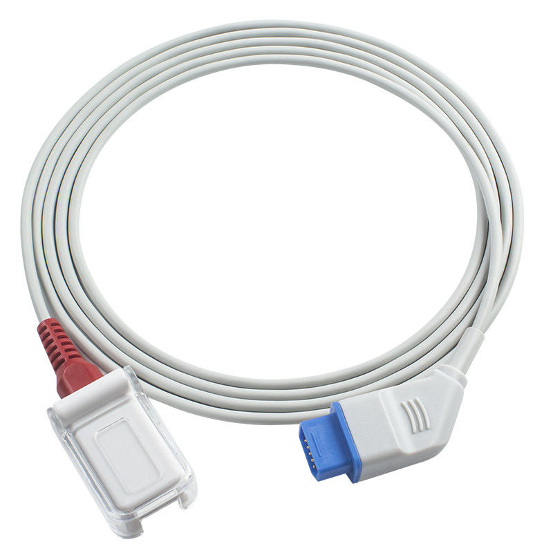 Кабель 14Pin зонда Nihon Kohden 3984 for M-asi-mo SpO2 к кабелю переходника LNCS SpO2