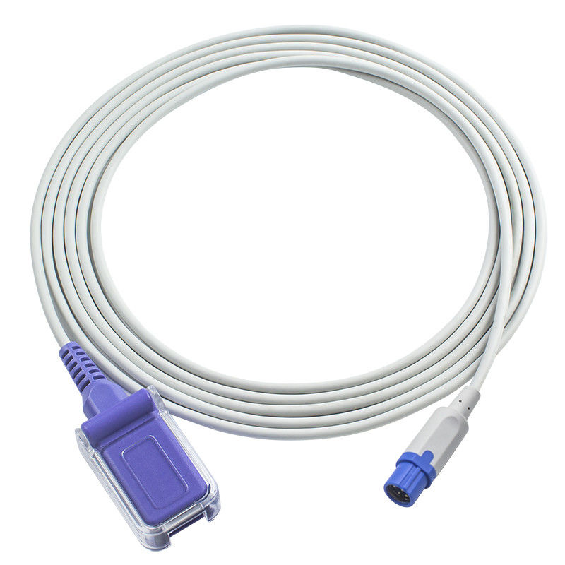Кабель N-ellcor Oxi-max 7Pin датчика Drager Сименс SpO2 к DB9 кабелю 2.4M TPU