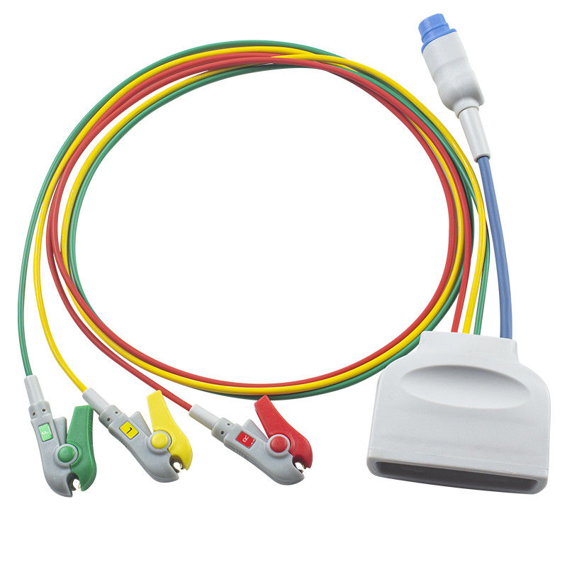 P-hilips MX40 Telemetry ECG Leadwires с сенсором SpO2 3 Lead ECG Leadwire 989803171911