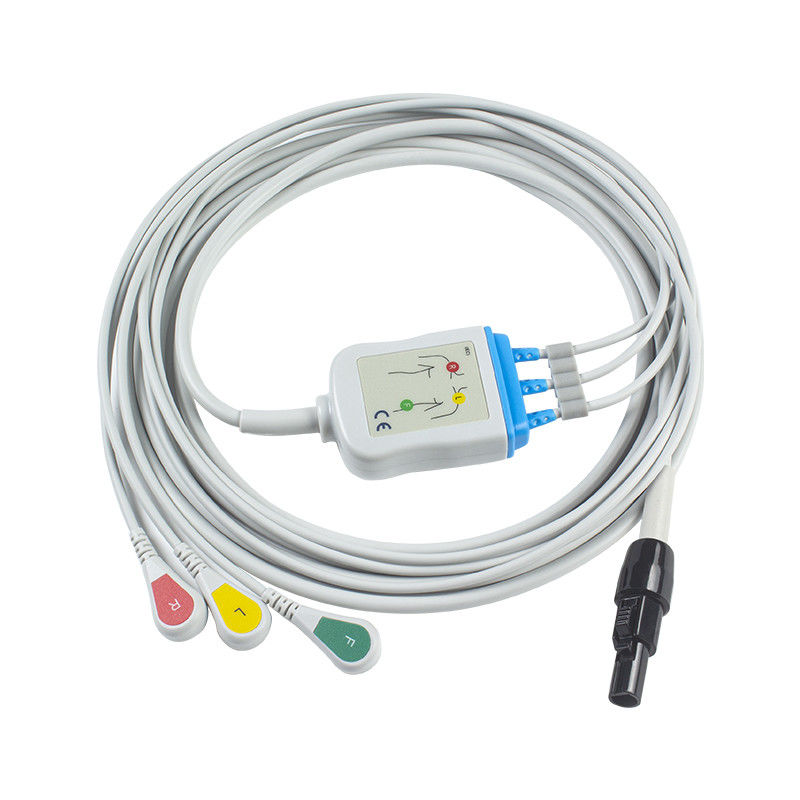 Welch allyn Propaq LT Кабели и провода для ЭКГ Кабель для пациентов 3 Ведущий ЭКГ Ведущий 008-0879-00