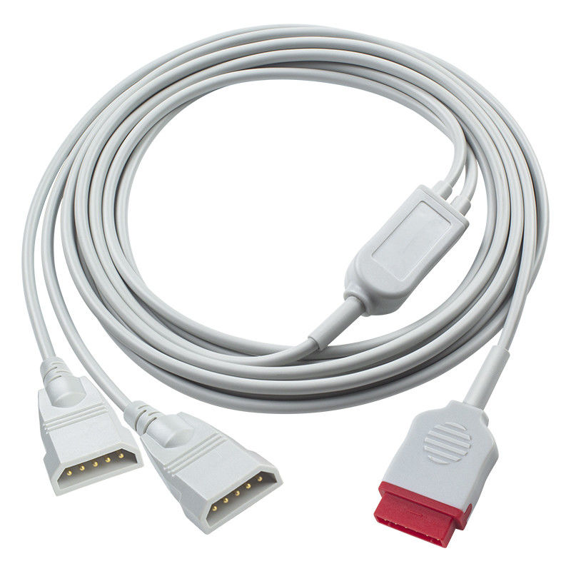 GE IBP Adapter Cable 2*Abbott 6pin IBP расширительный кабель для преобразователя / монитора пациента
