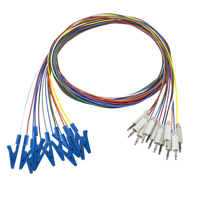 3.5 Mono Plug To Grabber Connector EEG Cap Cable для бесшовного соединения электродов EEG