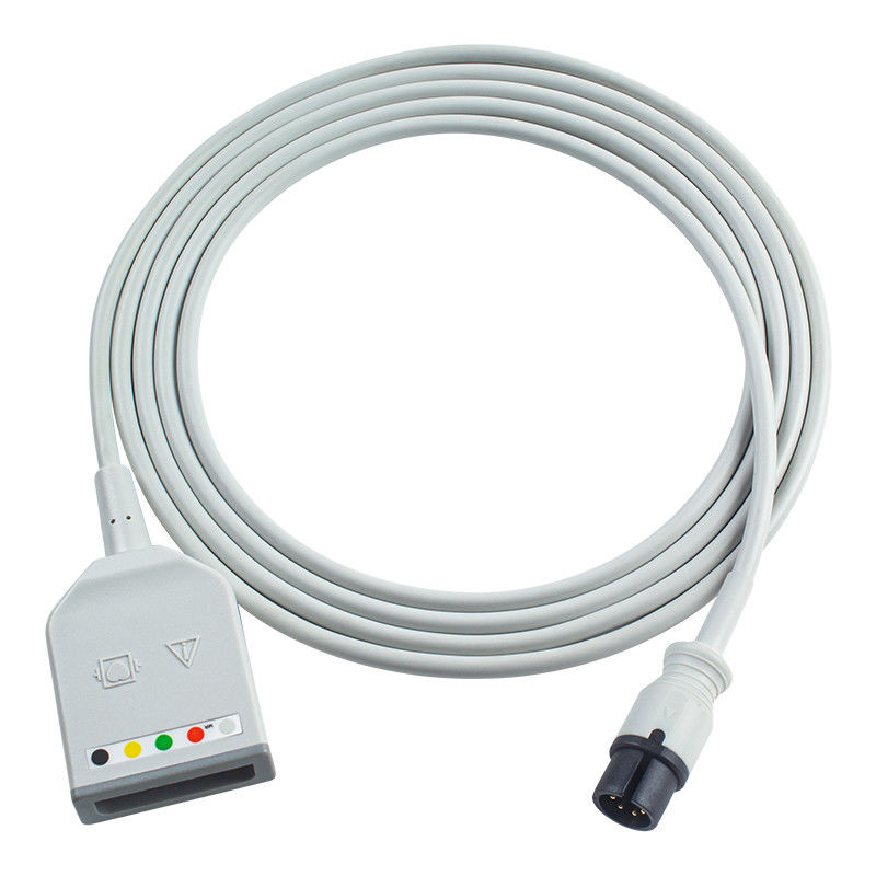 Mindray Datascope AAMI 6Pin Connector 5Lead ECG Trunk Adapter Кабель 0010-30-12377 EV 6102 Кабель расширения ЭКГ Евро стиль
