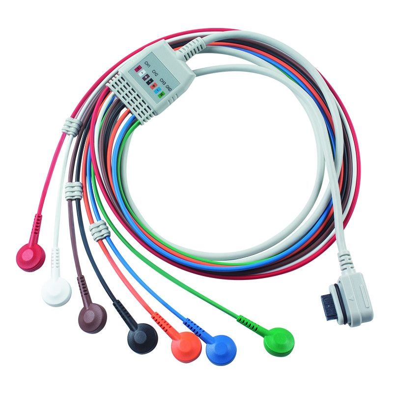 Совместимая GE Healthcare 2008594-002 7-Lead ЭКГ Телеметрия Пациентский кабель Видящий свет Заказать 5 штук получить 1 штук Pouch бесплатно
