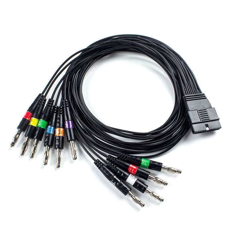 TPU 10 Свинцовый ЭКГ-кабель для пациентов Banana End for Schiller FT-1 2.400331 MS-12 Синий ЭКГ-кабель