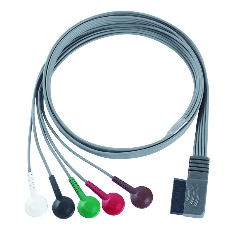 Совместимо с PH ECG Telemetry Leadwire - M4725A ECG Holter Cable 350-0173-03 для Zymed DigiTrak-Plus