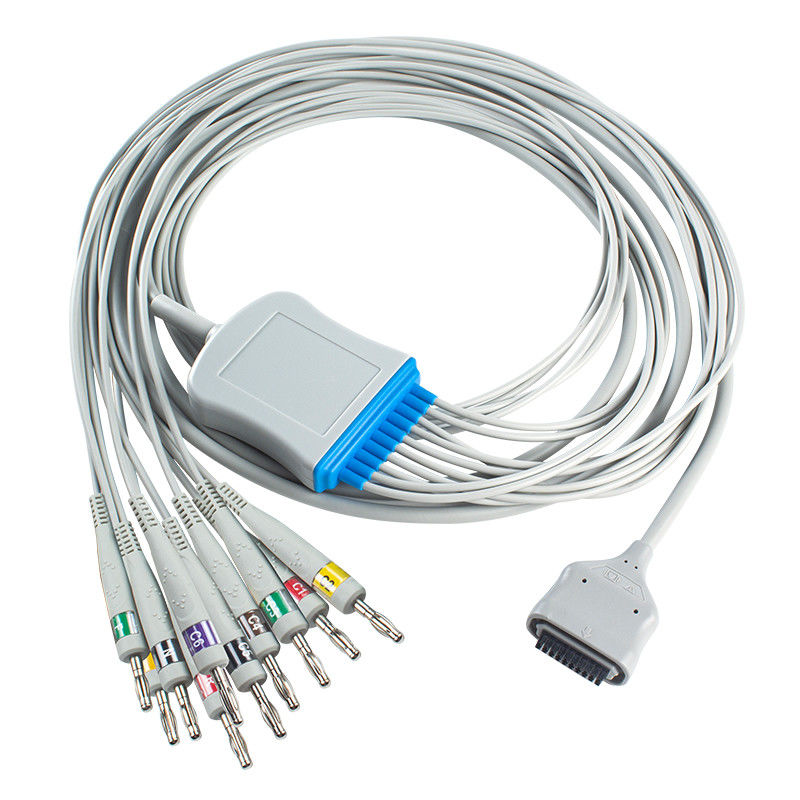 EDAN Dx12 10Lead ECG Holter кабель Банан для ствола длина кабеля 2.2M совместимость