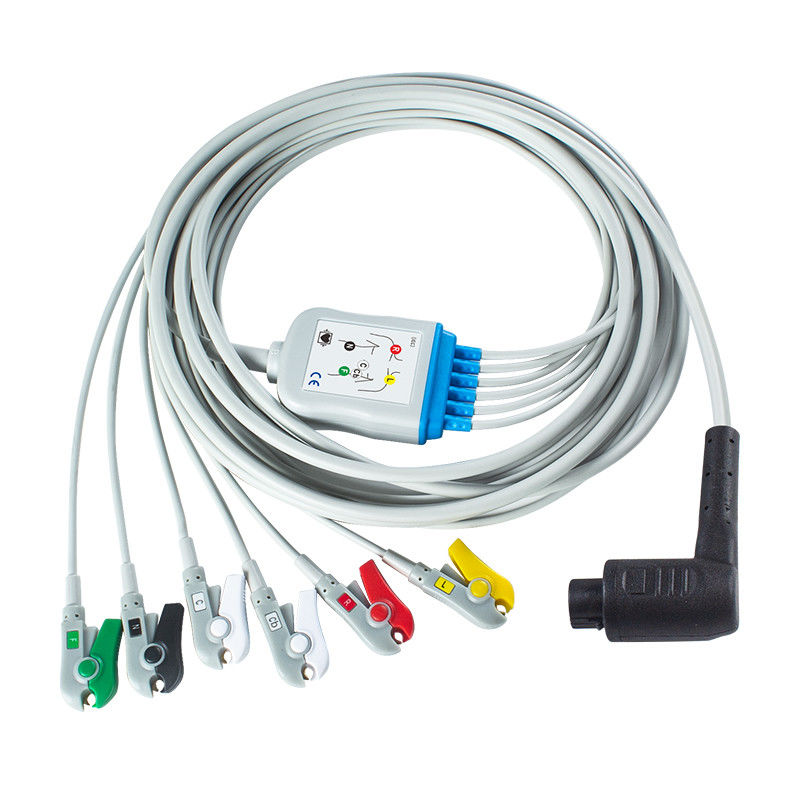 Корпулы 3 6Лид IEC Grabber Patient Cable с цветовым кодированием AHA/IEC