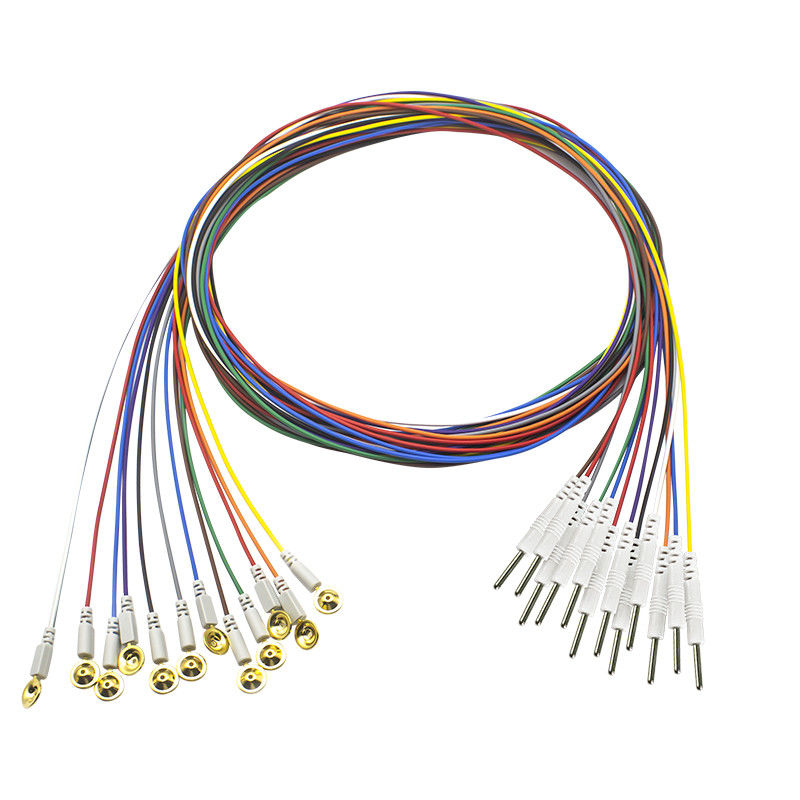 3,5 Mono тип электрод чашки штепсельной вилки EEG Leadwires электродов EEG EMG крышки золота