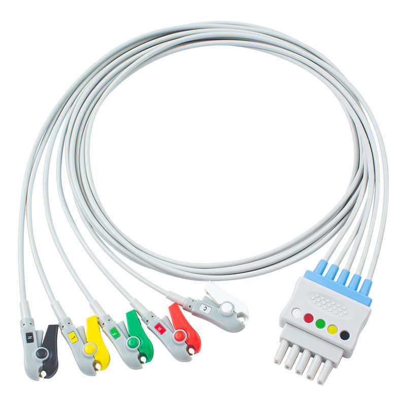 IEC кабеля руководства подводящих проводов 6 Philips M1625A 989803104521 ECG закрепляет MP 20 IntelliVue MX800