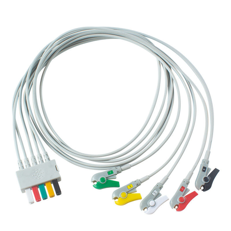 Leadwires Mindray Datascope ECG 0012-00-1514-03 5 подводящий провод зажима ECG хватальщика руководства