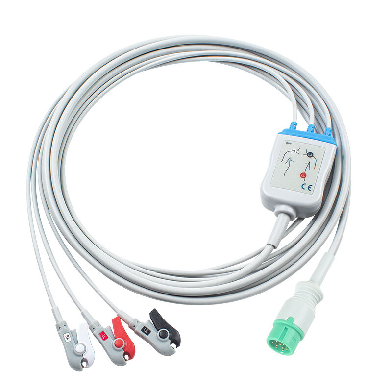 Yonker IE12 E12 E12S 9Pin Multi-Parameter Monitor ЭКГ кабель 6Pin ЭКГ кабели и провода