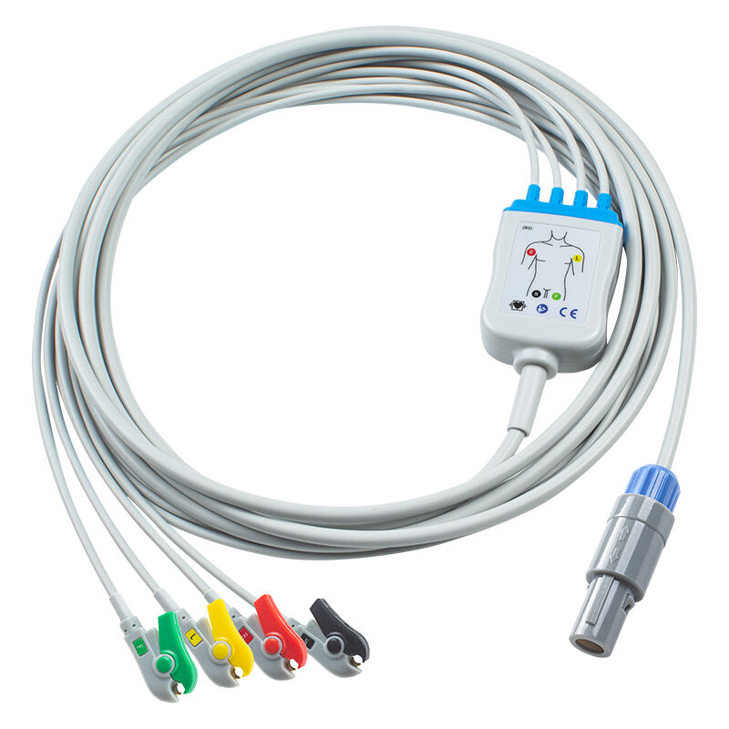 Petas 165R, 260R, 300, K-250, KMA160R 6-контактный кабель ЭКГ и провода