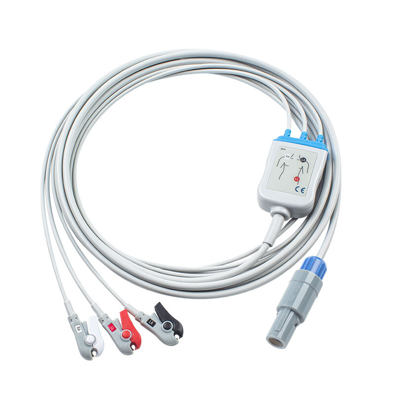 Huntleigh 8Pin Multi-Parameter Monitor Smartsigns Compact 300 500 Кабель ЭКГ Кабели ЭКГ и провода