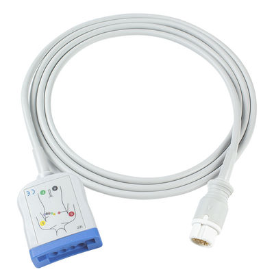 Кабель IEC ECG кабеля AAMI Philips 12Pin 6+4 ECG Trunck терпеливый