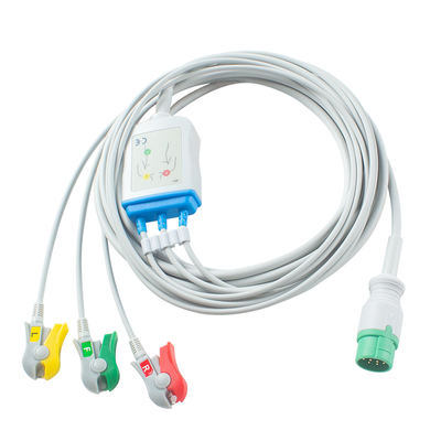 Philips ECG кабель 5 свинца 12pin M1975A для взрослых педиатров